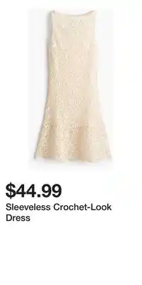 H&M Sleeveless Crochet-Look Dress offer