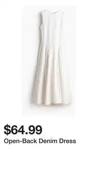 H&M Open-Back Denim Dress offer