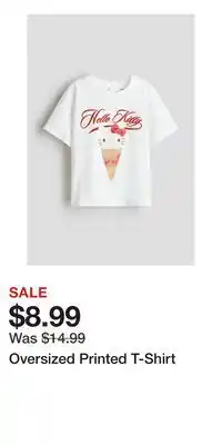 H&M Oversized Printed T-Shirt offer