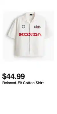 H&M Relaxed-Fit Cotton Shirt offer