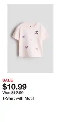 H&M T-Shirt with Motif offer