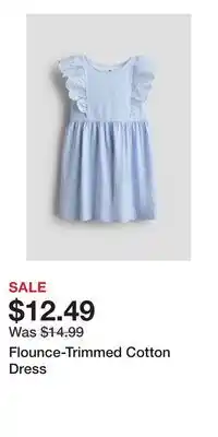 H&M Flounce-Trimmed Cotton Dress offer