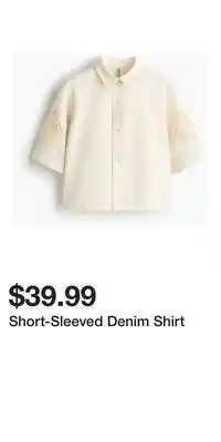H&M Short-Sleeved Denim Shirt offer