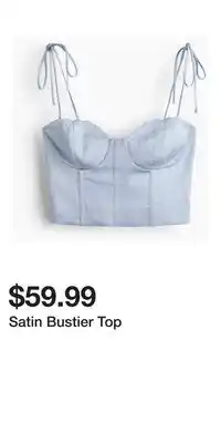H&M Satin Bustier Top offer