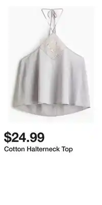 H&M Cotton Halterneck Top offer