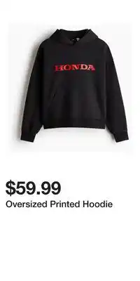 H&M Oversized Printed Hoodie offer