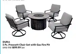 Home Hardware 5 Pc. Prescott Chair Set with Gas Fire Pit offer