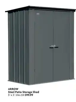 Home Hardware Steel Patio Storage Shed offer