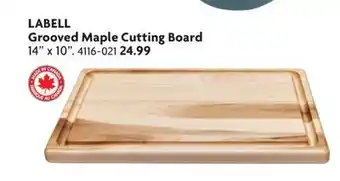 Home Hardware LABELL Grooved Maple Cutting Board offer