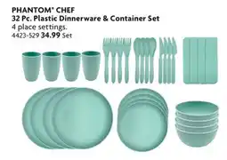 Home Hardware PHANTOM° CHEF 32 Pc. Plastic Dinnerware & Container Set offer
