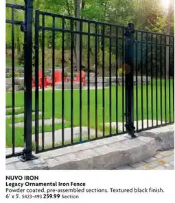 Home Hardware NUVO IRON Legacy Ornamental Iron Fence offer