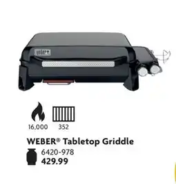 Home Hardware WEBER Tabletop Griddle offer