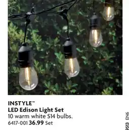 Home Hardware INSTYLE LED Edison Light Set offer