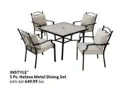 Home Hardware 5 Pc. Helena Metal Dining Set offer