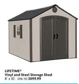 Home Hardware Vinyl and Steel Storage Shed offer