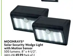 Home Hardware Solar Security Wedge Light with Motion Sensor offer