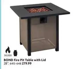 Home Hardware Fire Pit Table with Lid offer