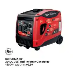 Home Hardware BENCHMARK 224CC Dual Fuel Inverter Generator offer