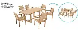 Home Hardware CORRIVEAU 7 Pc. Lara Dining Set with Table Extension offer