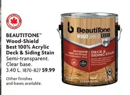 Home Hardware BEAUTITONE Wood-Shield Best 100% Acrylic Deck Siding offer