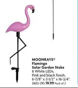 Home Hardware MOONRAYS Flamingo Solar Garden Stake offer