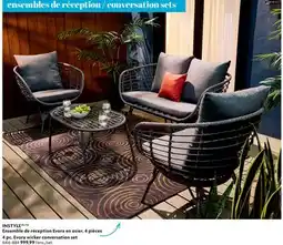 Home Hardware INSTYLE 4 pc. Evora wicker conversation set offer