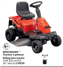 Home Hardware BENCHMARK Riding lawn tractor offer