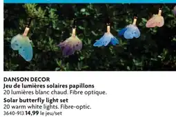 Home Hardware DANSON DECOR Solar butterfly light set offer