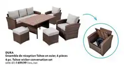 Home Hardware 6 pc. Tahoe wicker conversation set offer