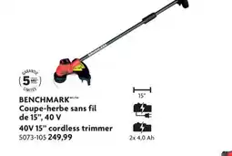 Home Hardware BENCHMARK 40V 15 cordless trimmer offer