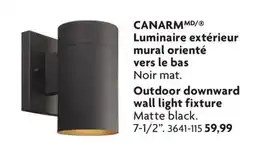 Home Hardware CANARM Outdoor downward wall light fixture offer