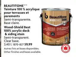 Home Hardware Wood-Shield Best 100% acrylic deck & siding stain offer