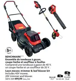 Home Hardware Lawn mower, trimmer & leaf blower kit offer