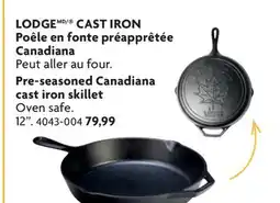 Home Hardware LODGE CAST IRON Pre-seasoned Canadiana cast iron skillet offer
