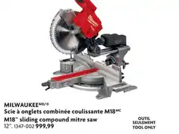 Home Hardware MILWAUKEE M18 sliding compound mitre saw offer