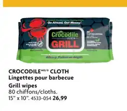 Home Hardware CROCODILE Grill wipes offer