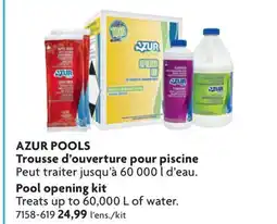 Home Hardware AZUR POOLS Pool opening kit offer