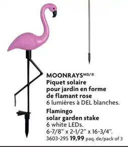 Home Hardware Flamingo solar garden stake offer