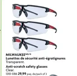 Home Hardware Anti-scratch safety glasses offer