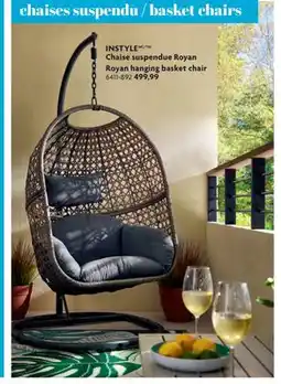 Home Hardware Royan hanging basket chair offer
