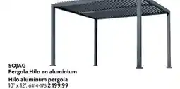 Home Hardware SOJAG Pergola Hilo en aluminium Hilo aluminum pergola offer