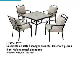 Home Hardware INSTYLE 5 pc. Helena metal dining set offer