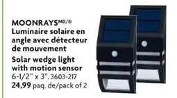 Home Hardware Solar wedge light with motion sensor offer