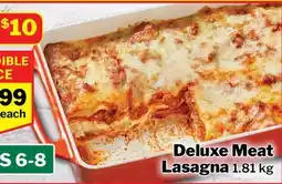 M & M Food Market Deluxe Meat Lasagna offer