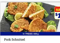 M & M Food Market Pork Schnitzel offer