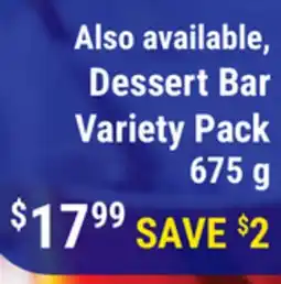 M & M Food Market Dessert Bar Variety Pack offer