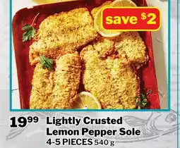 M & M Food Market Lightly Crusted Lemon Pepper Sole offer