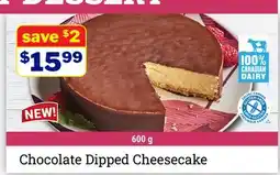 M & M Food Market Chocolate Dipped Cheesecake offer