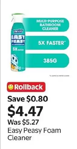 Walmart Easy Peasy Foam Cleaner offer