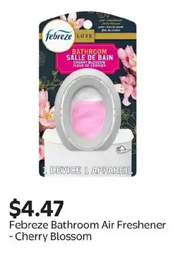Walmart Febreze Bathroom Air Freshener - Cherry Blossom offer